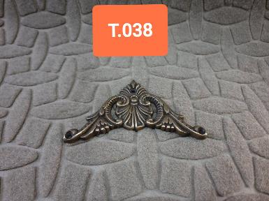 Brass accessories for decorate Item Code T038 size wide 130 mm.x 95 x 95 mm. Brass accessories for decorate Item Code T038 size wide 130 mm.x 95 x 95 mm.
