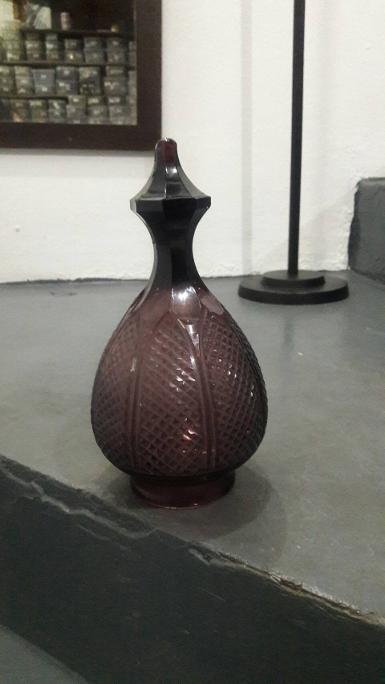 Lamp shade cut glass Item code LS18P size high 235 mm. Hole 77 mm.wide 120 mm. Lamp shade cut glass Item code LS18P size high 235 mm. Hole 77 mm.wide 120 mm.